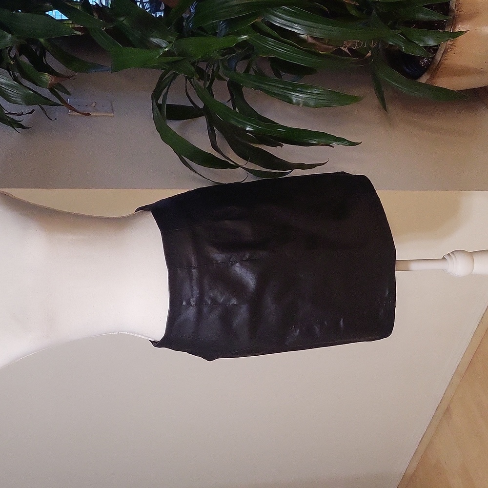 A loves a Black Faux Leather Skirt